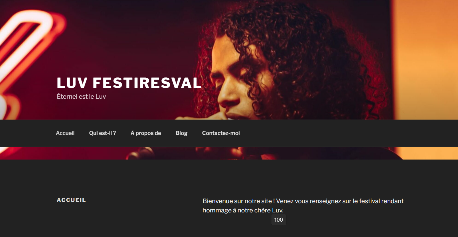 Capture d'écran du site du FestiResval